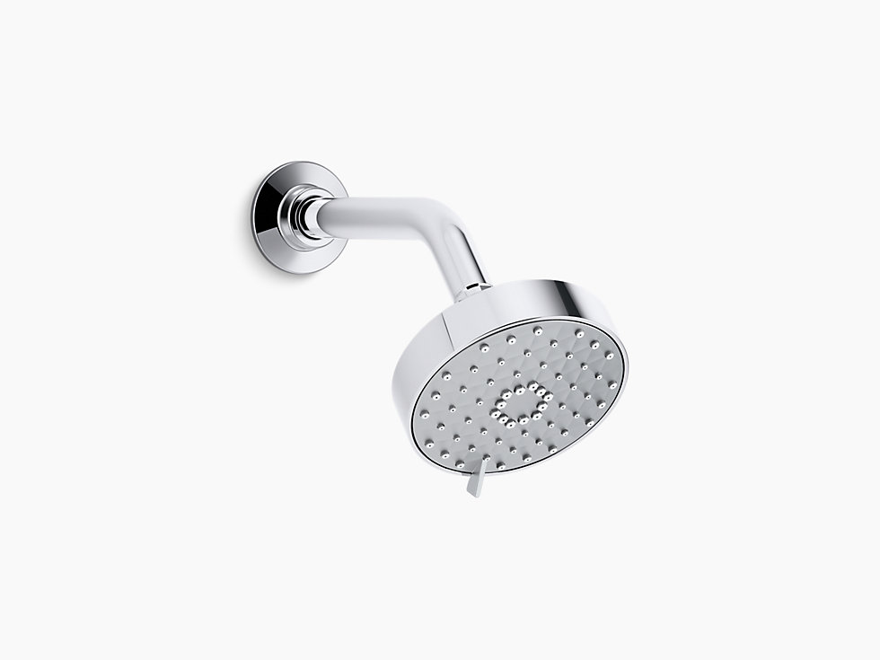 Kohler - Awaken™  Geometric multi-mode showerhead with shower arm in polished chrome